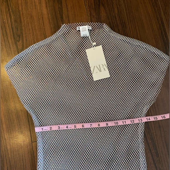 RHINESTONE MESH MIDI DRESS - Picture 9 of 9